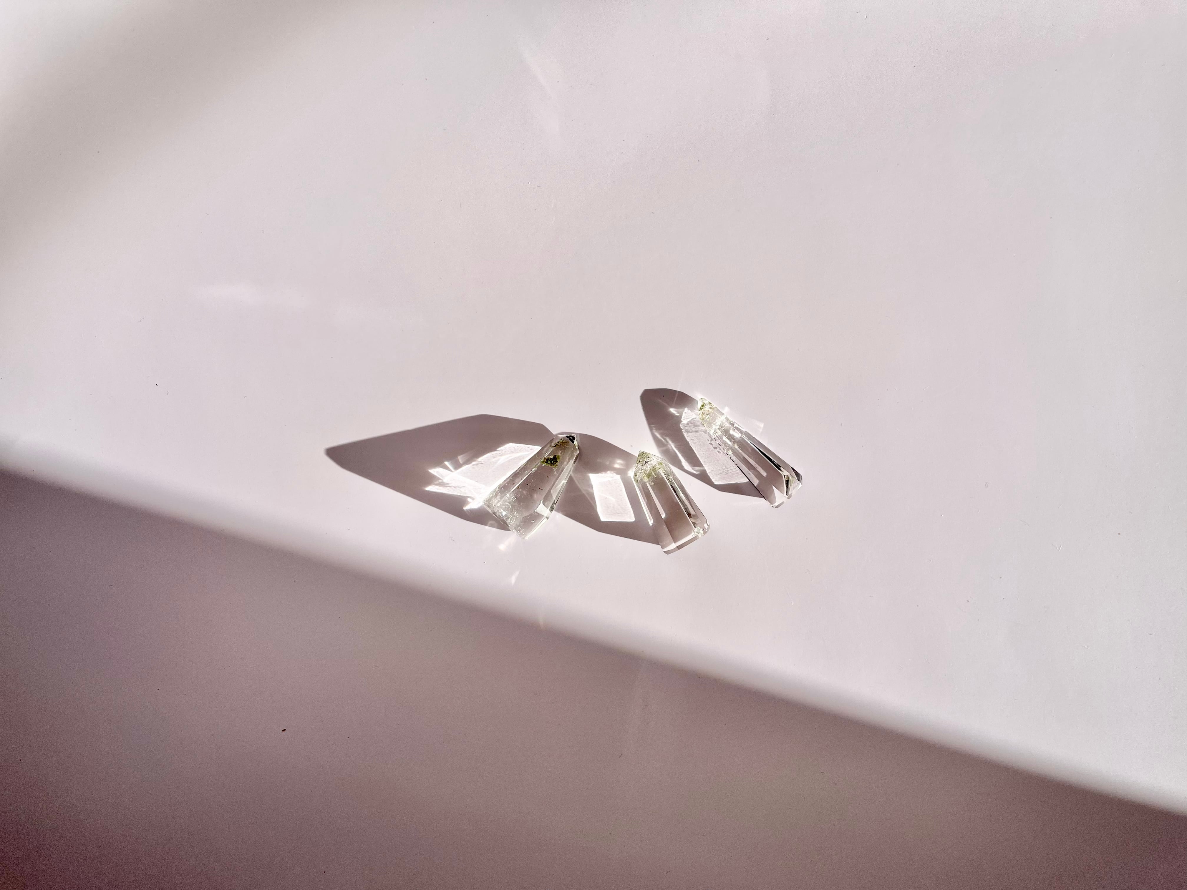 クローライト入りガネーシュヒマールトリオ(3つセット)☆Ganesh Himar trio with chlorite