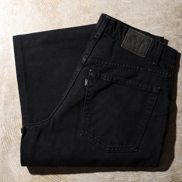 美品 33×30 Baggy Silvertab USA 00年 後染めブラックデニムパンツ Levi’s シルバータブ リーバイス