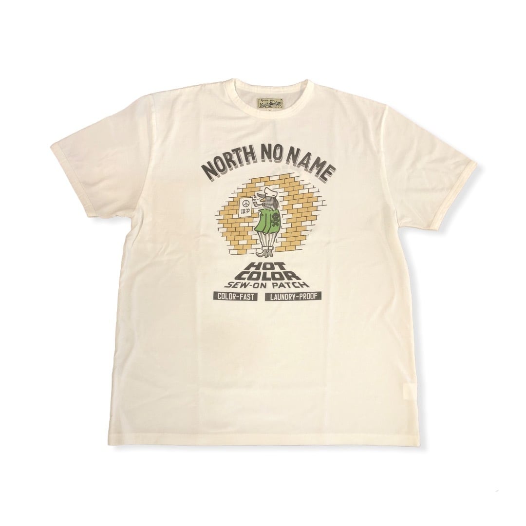 NORTH NO NAME 】ノースノーネーム NO.22 PATCH DESIGN PRINT T-SHIRT