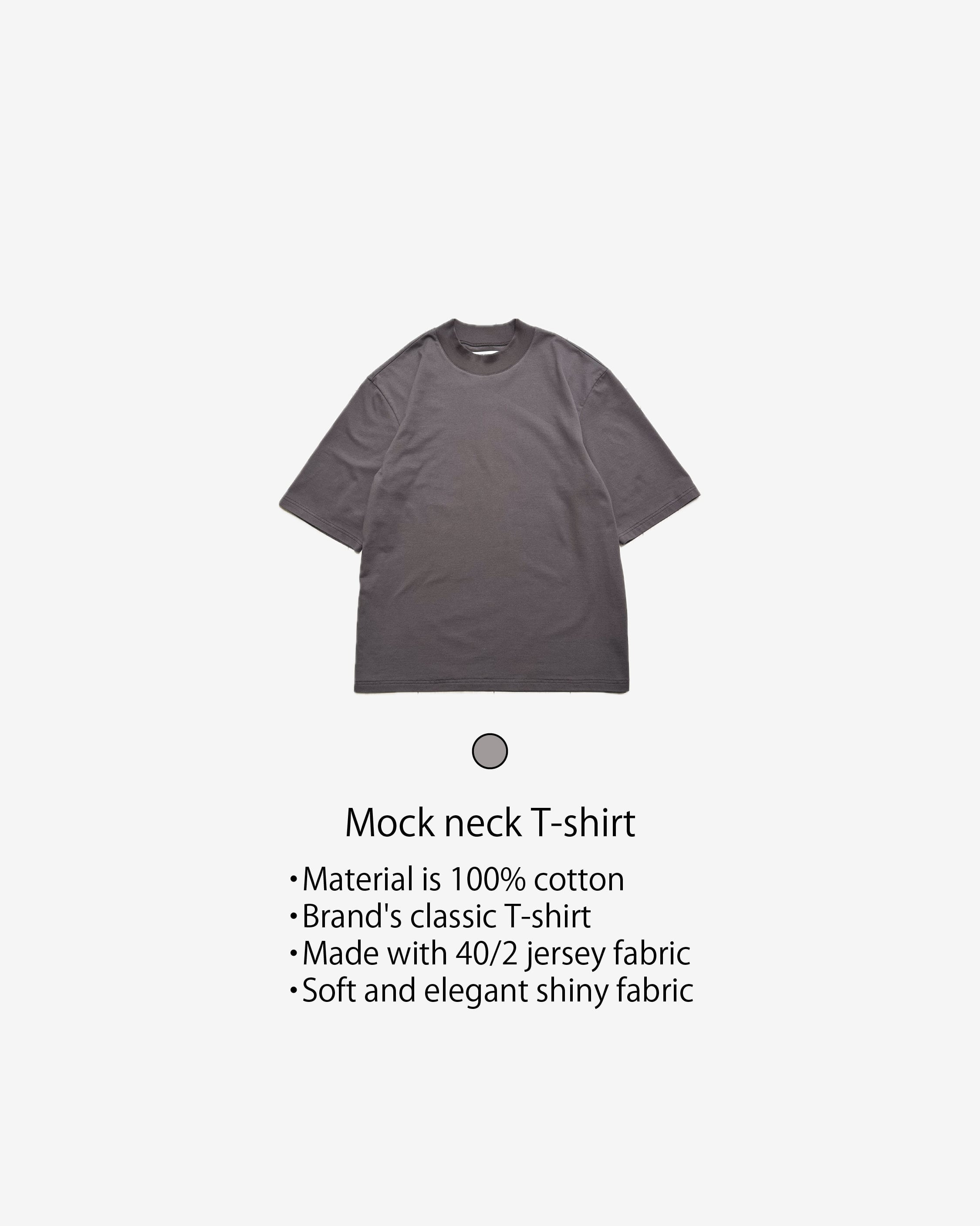 Mock neck T-shirt