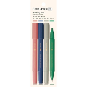 【人気】コクヨ(KOKUYO) 2ウェイマーキングペンME 4色アソート KME-MPMT200-4S