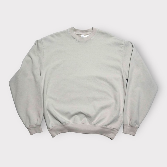 LOS ANGELES APPAREL / Heavy Fleece Crew Garment Dyed / CEMENT dainago