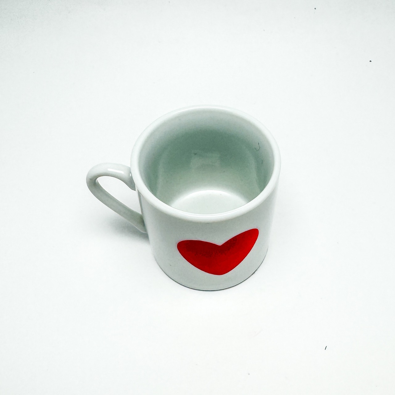 赤いハートのエスプレッソカップ
