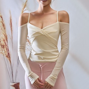 Twist Mesh Ballet Top【4colors】2644