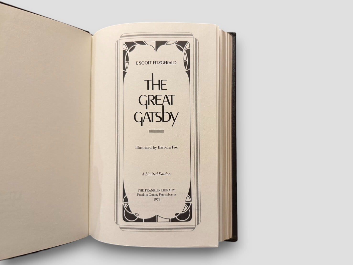 SL767】【THE FRANKLIN LIBRARY】【LIMITED EDITION】The Great Gatsby
