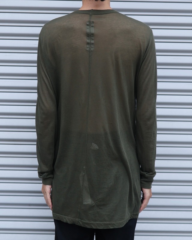 【Rick Owens】Deep V-Neck Long Sleeve T-Shirt
