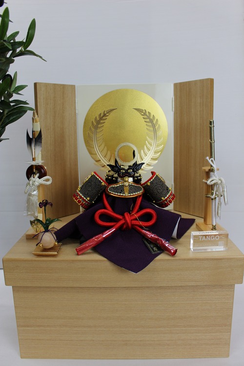 五月人形　兜飾り「HIKARI」綺羅星　徳川家康公印伝　収納