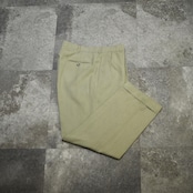 rayon blend 2tuck slacks khaki