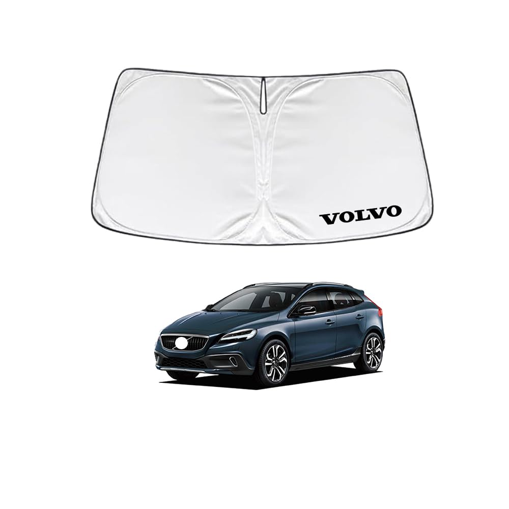 【在庫処分】ボルボ V40 MB系 2013年2月-2020年12月 車種専用設計 サンシェード 車 フロント さんしぇーど 暑さ対策 日除け 遮熱 遮光 uvカット 紫外線遮蔽 折り畳み式 収納ポーチ付き 取付簡単 保護パーツ