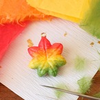 和紙小物/アクセサリー『練り切り 紅葉』