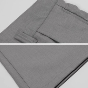 ダブルプリーツドレープパンツ　0886