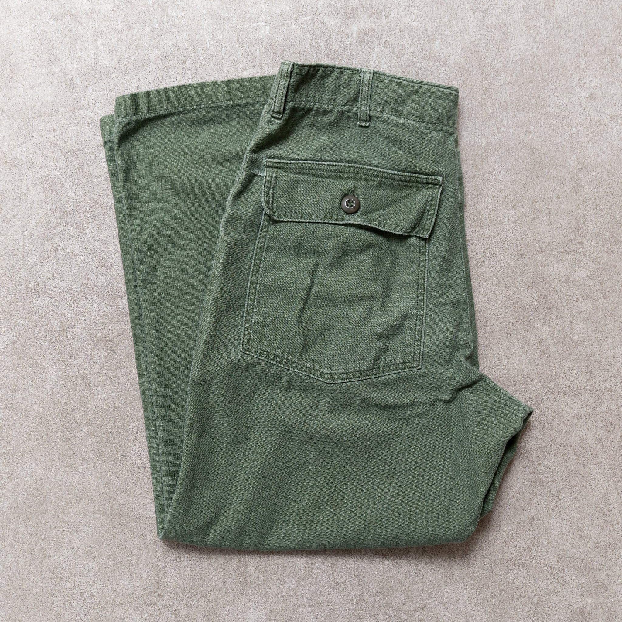 32×29】U.S.Army Utility Trousers OG-107 実物 米軍 ベイカーパンツ