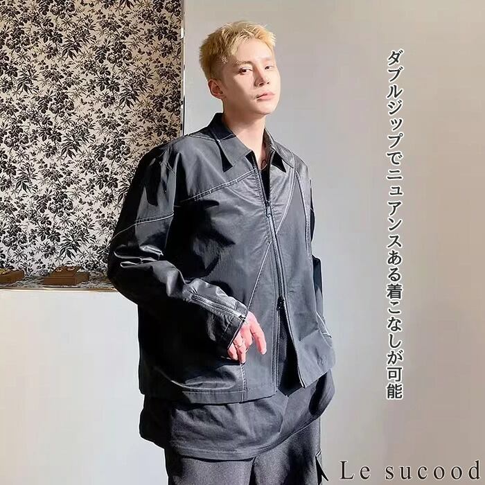 お支払い確認後20日以内発送】Le sucood ステッチカジュアルラペル