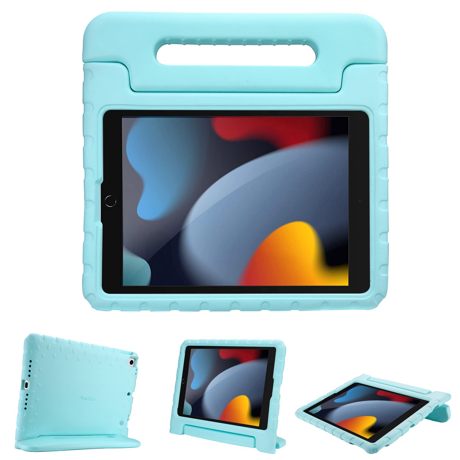 ProCase iPad 10.2 第9/8/7世代 / Pro 10.5/ Air 3 キッズケース - 水色