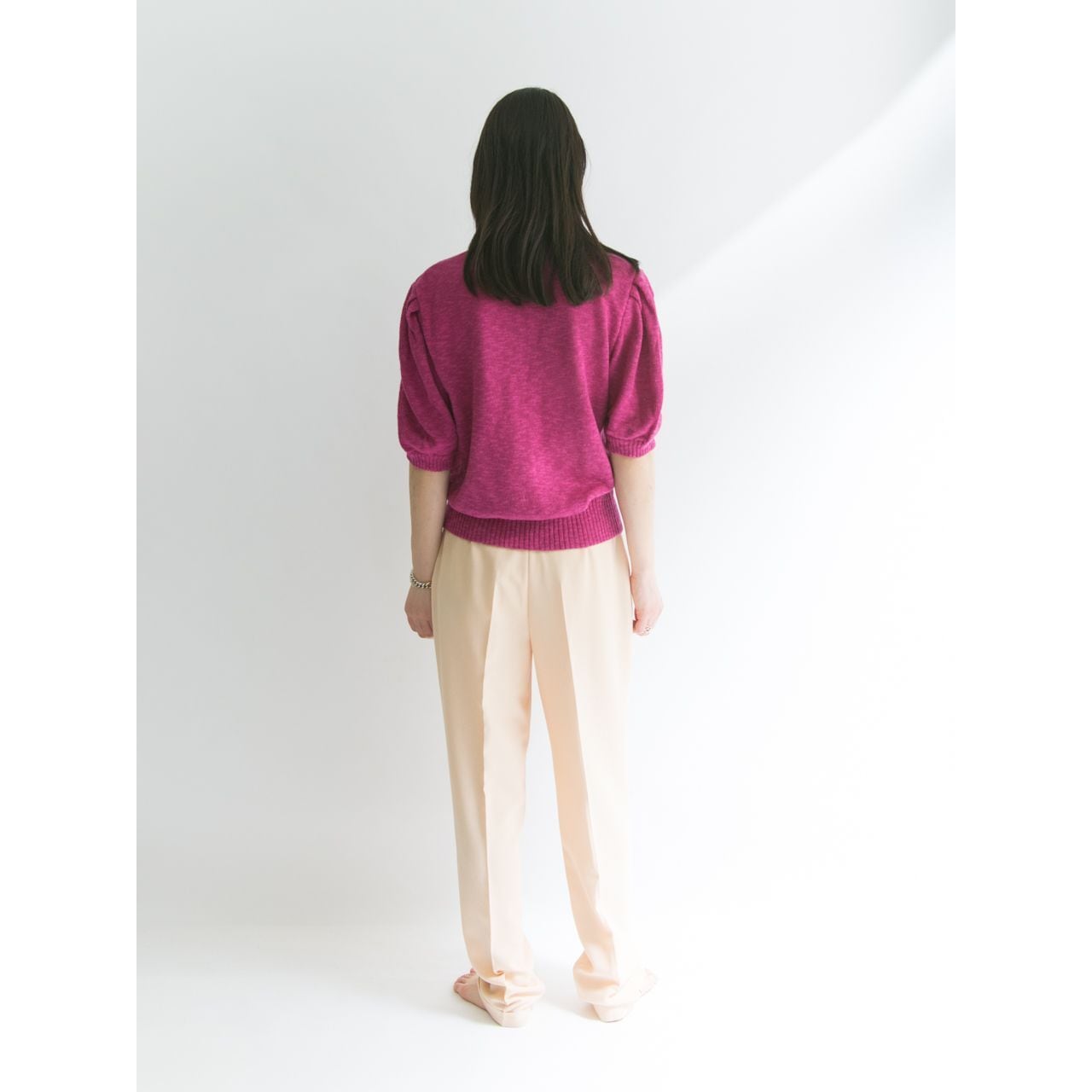 【mila schon】Made in Italy linen-cotton knit cardigan(ミラショーン イタリア製リネンコットンカーディガン)3b