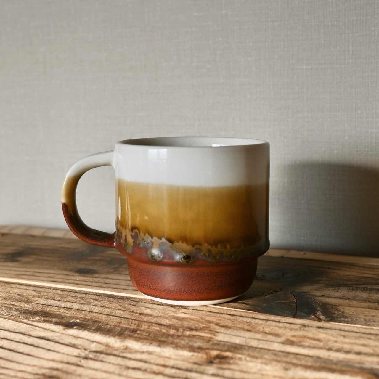 【 完売 】 viv ストレータマグ ブラウン系 B|波佐見焼 マグカップ 日本製 おしゃれ 雑貨店