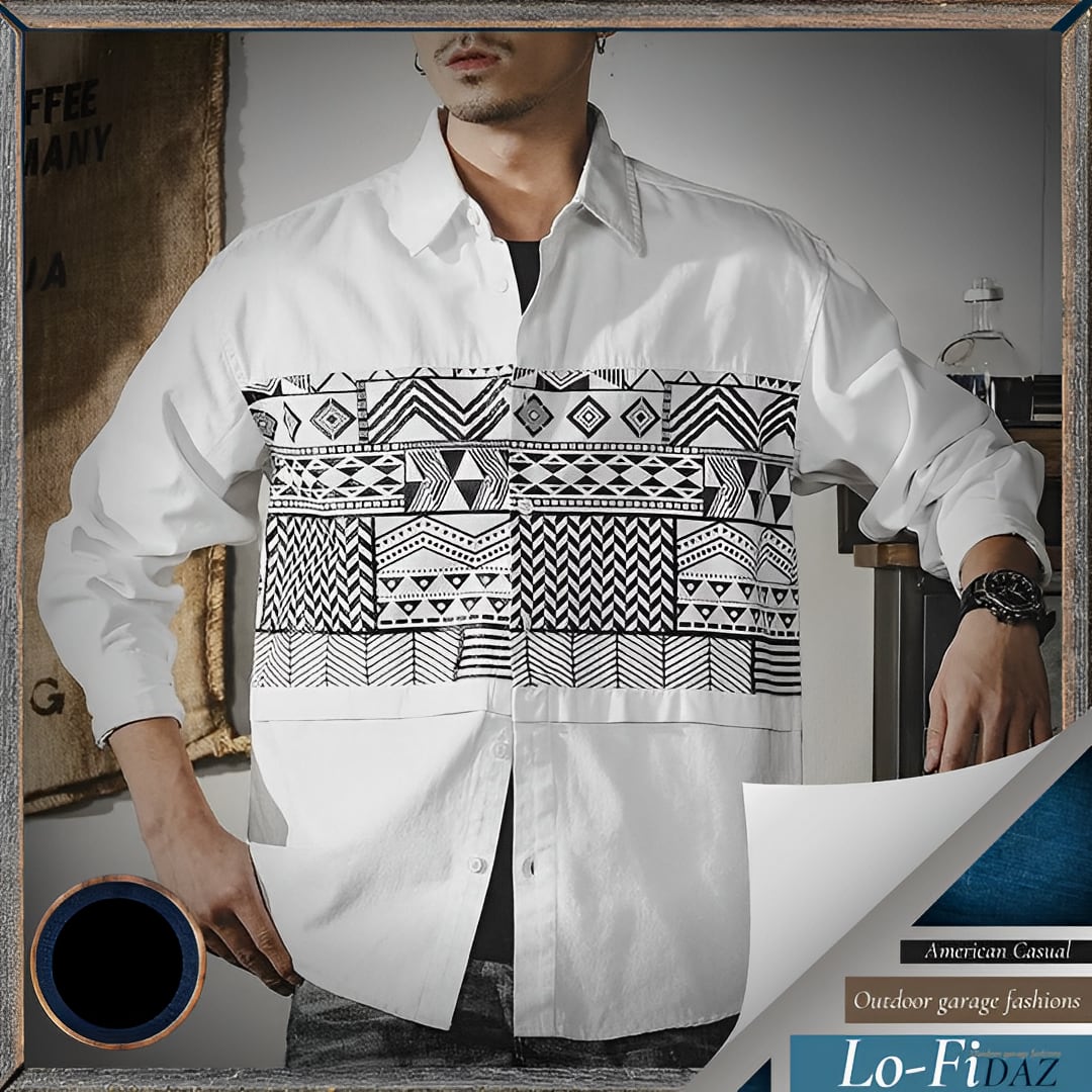 カジュアルフォークカスタムシャツ 30128