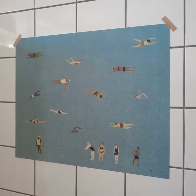 Fine Little Day SWIMMERS 40×50(ポスター) | KOS 北欧と日本の