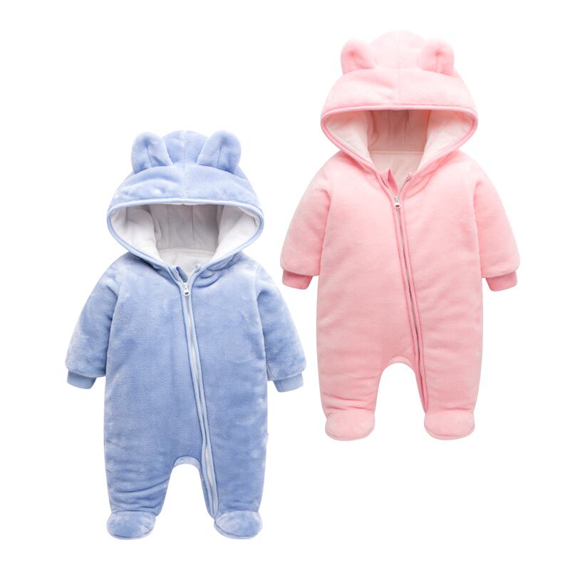 ベビー服冬服コットンフリースワンピース厚手ロンパースロンパース冬の赤ちゃん Duduベイビー3259625