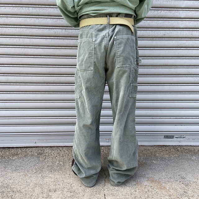 00s Levi's silverTab コーデュロイペインターパンツ 黄緑系