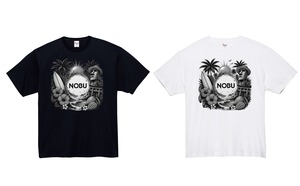 MIYAZAKI NOBUロゴTシャツ(モノトーン)