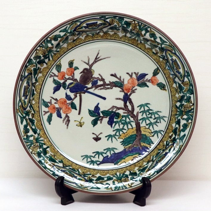 たち吉　飾り皿　大皿　勲章　九谷焼 たち吉飾り皿大皿勲章九谷焼