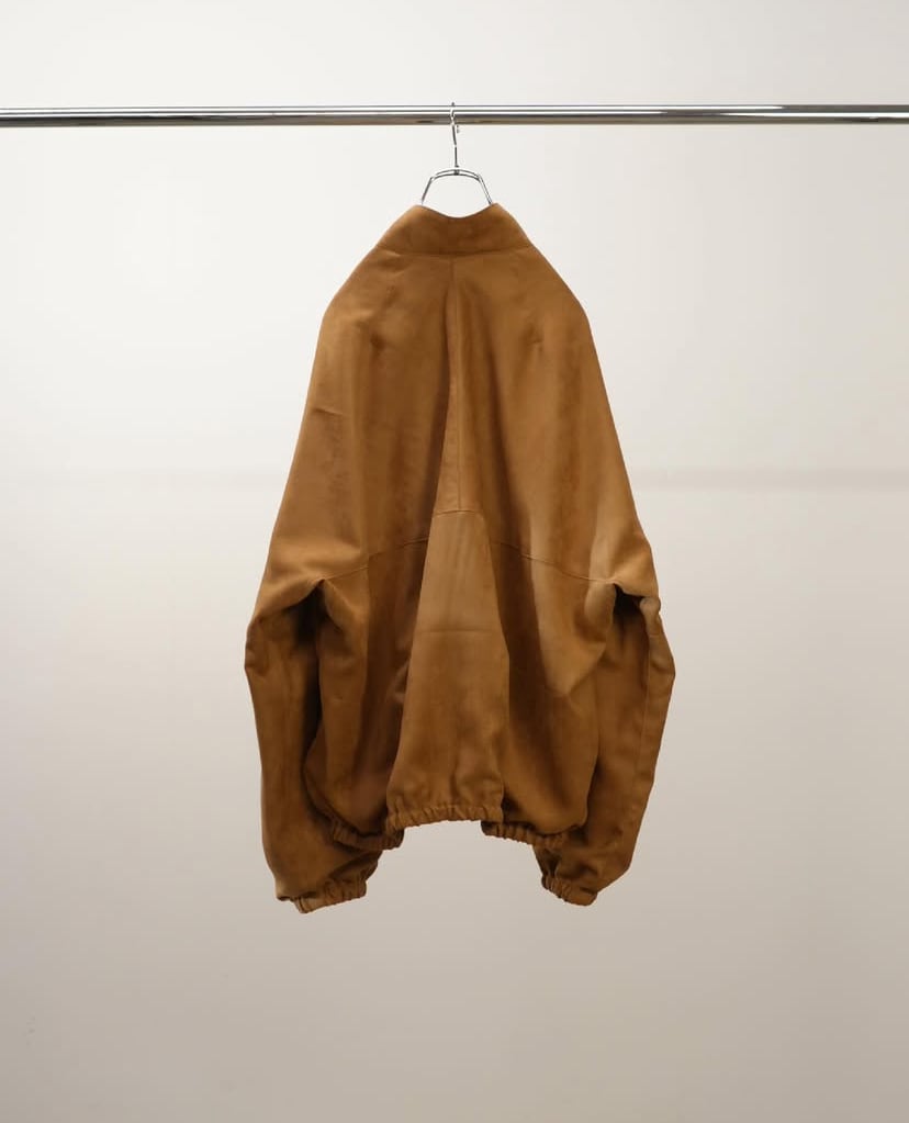 25AW】ANCELLM VEAGAN SUEDE KIMONO BLOUSON (BROWN) ANC-JK56 | IAAAM