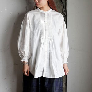 universal tissu pin tuck blouse -2colors-