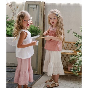 夏レトロ花柄フレアパンツ