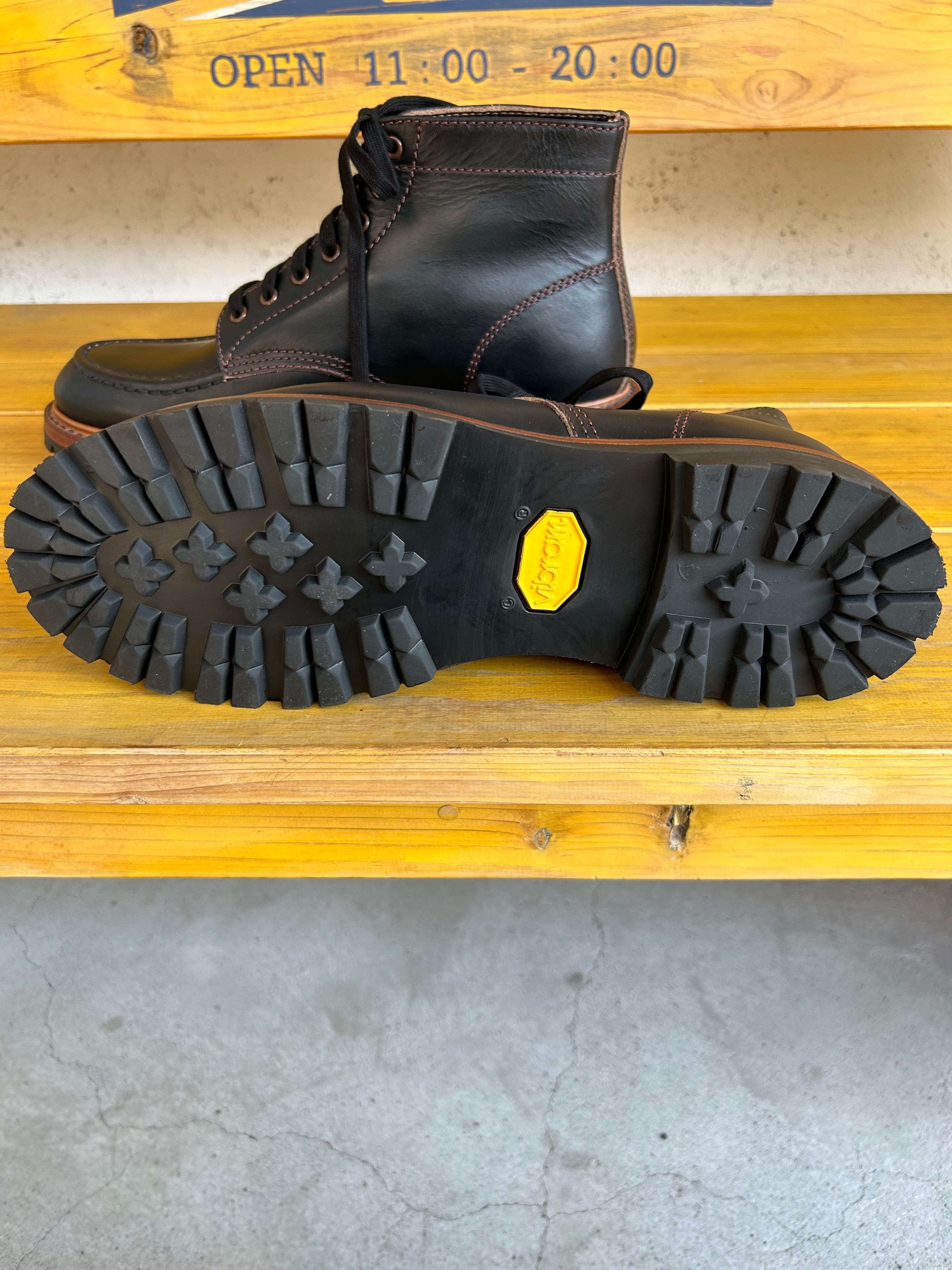 JOHN LOFGREN LK-047 CHAPMAN BOOTS HORWEEN LEATER CXL ( BLACK