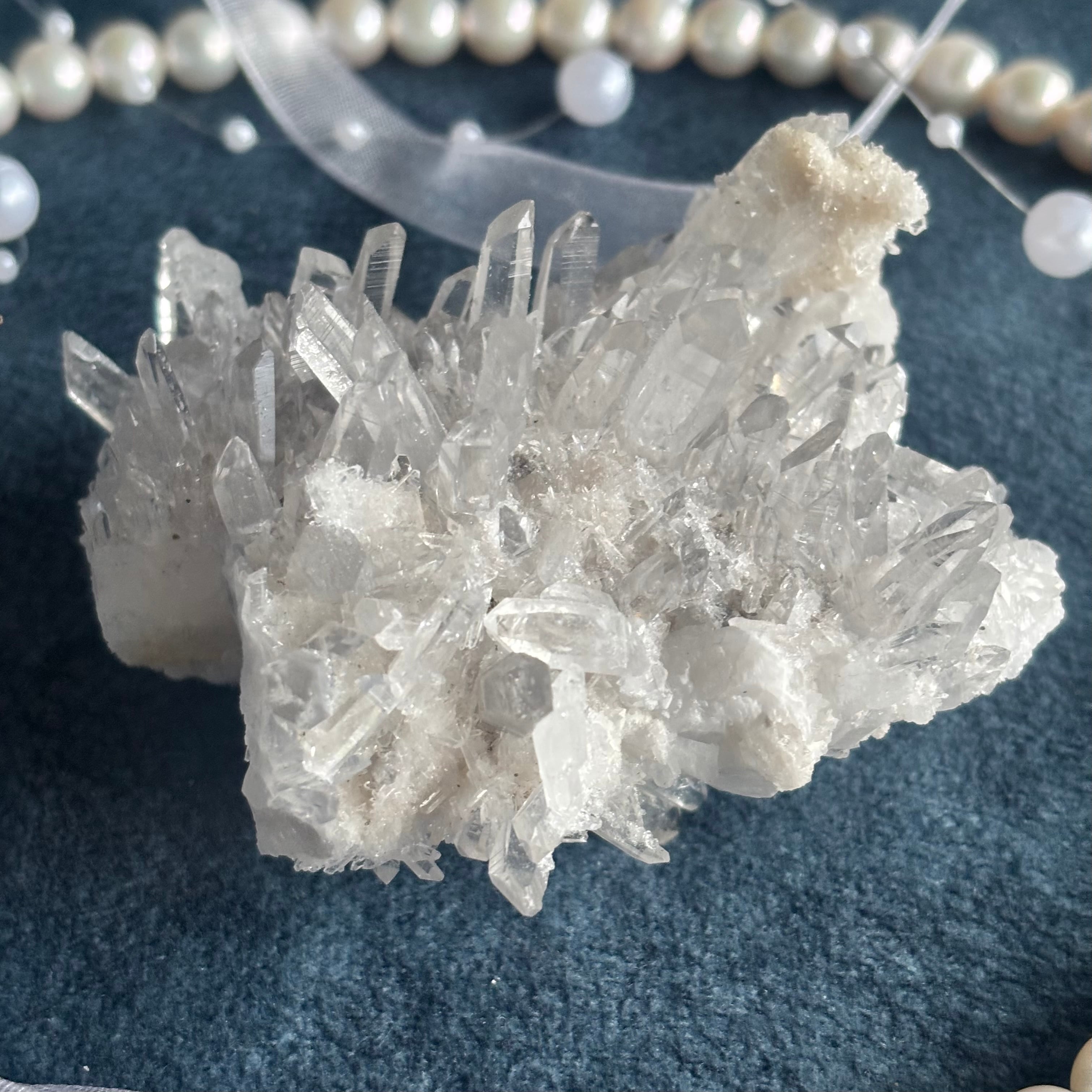 菊花水晶クラスター(針水晶)