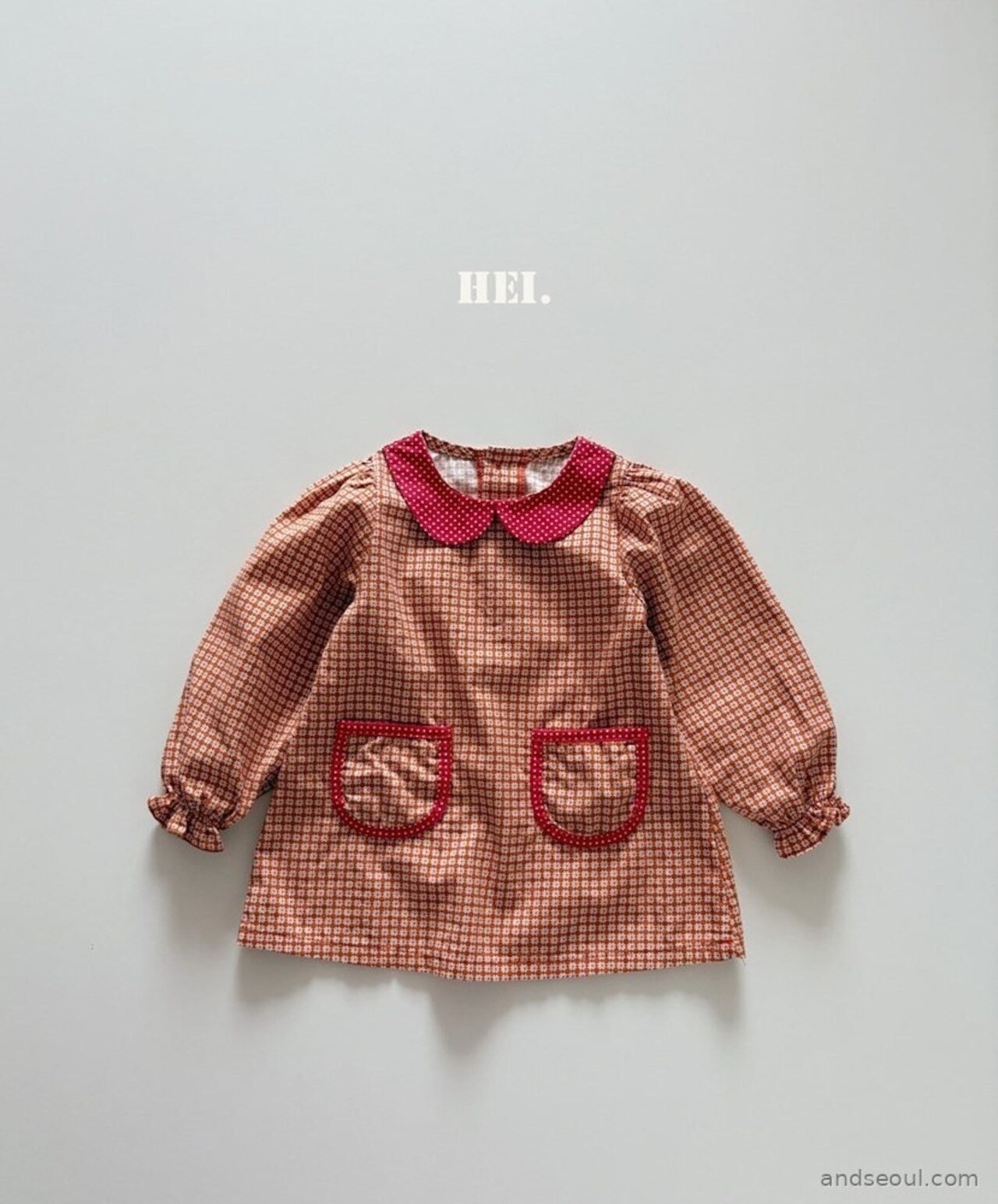 韓国子供服 / 26Autumn / 〖取寄〗Hei / マアチルダワンピース / キッズ服 / カラフル服 / 秋服 *XS~XL*