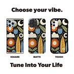 受注生産 iPhoneケース 太陽と月のナイト民芸柄｜天体モチーフ FMSY080C