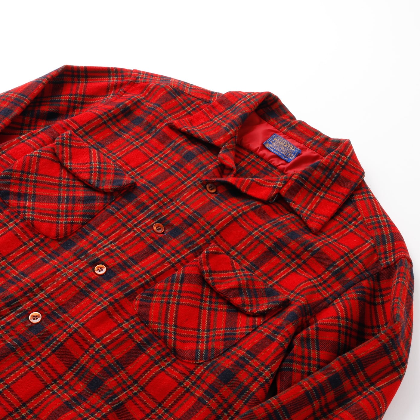 極美品】60s PENDLETON ombre check wool shirts made in USA mint