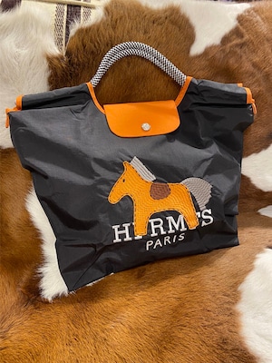 HORSEフラップトートバッグ[color:ブラック]