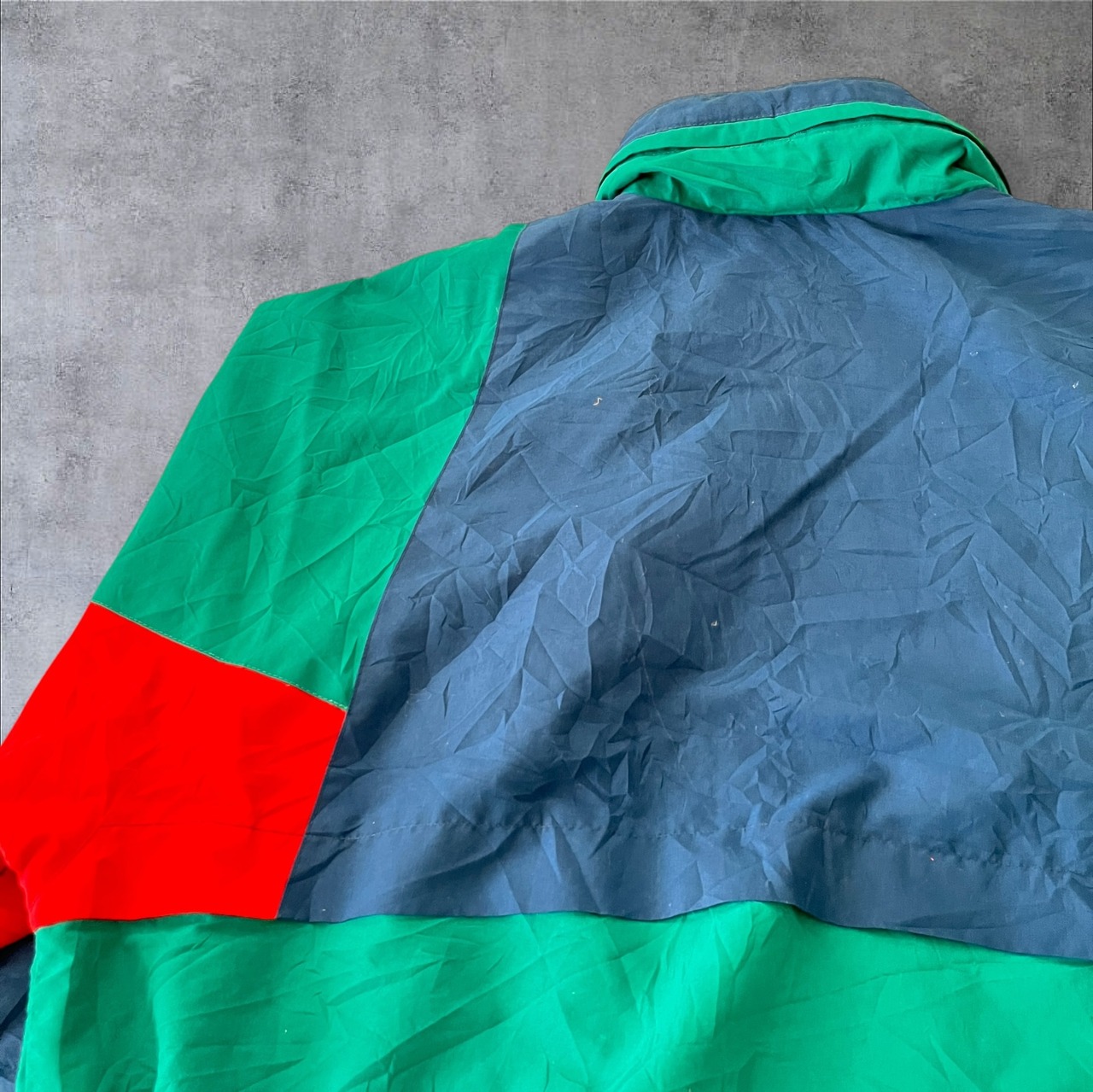 90s London FOG China Color Block Nylon Jacket
