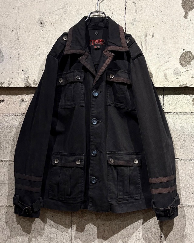 【Caka otto】"TRIPP NYC" Military Motif Detail Vintage Jacket