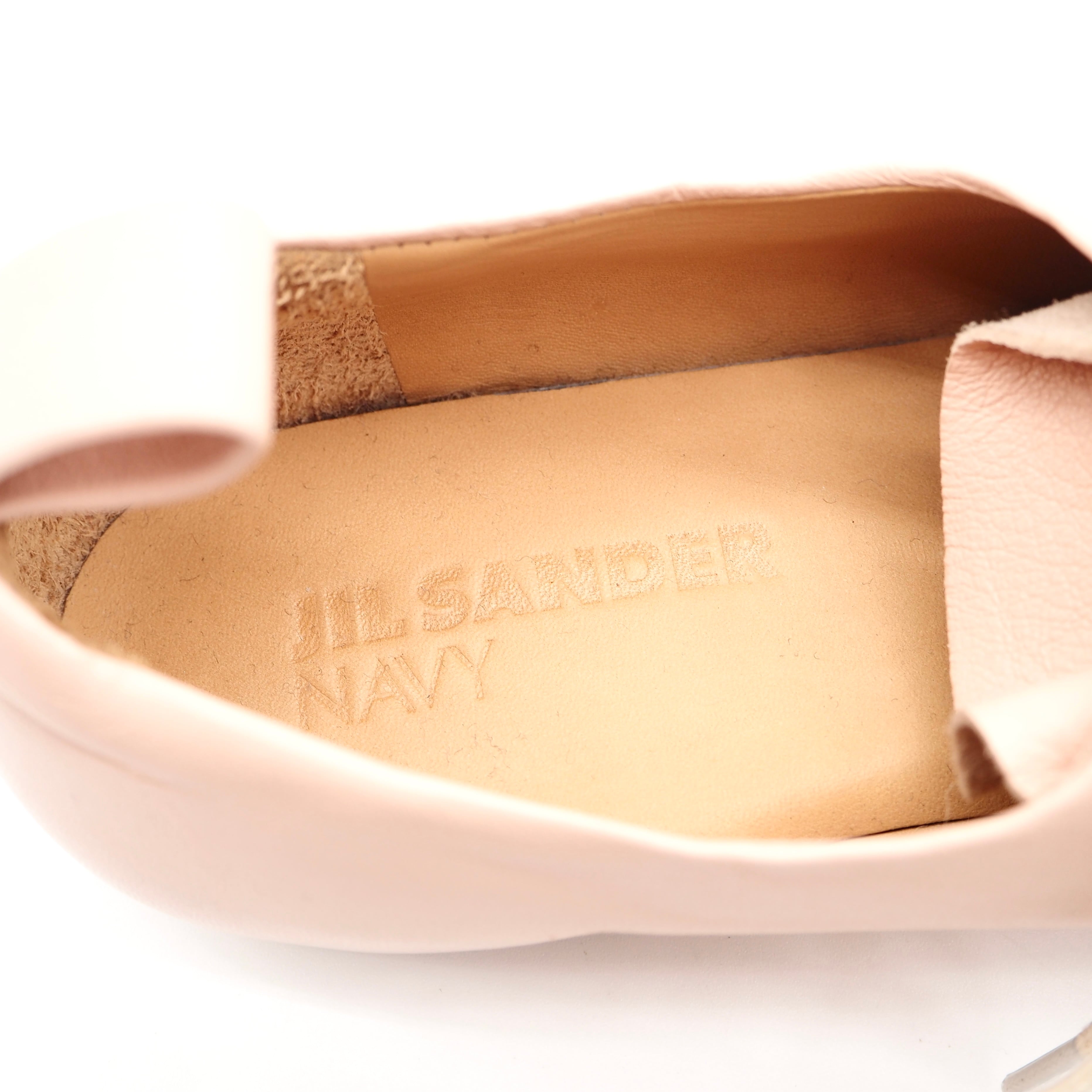 ジルサンダー　レースアップレザーバレエシューズ 楽天市場】【最大2万円OFFクーポン対象・1/9-20時～】JIL SANDER ジル