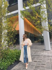fur hooded long coat