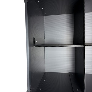 プラダン照明ケース PAR64ショート/LED 舞台照明用 ダンプラケース 【４灯入り】【積み重ね可能】