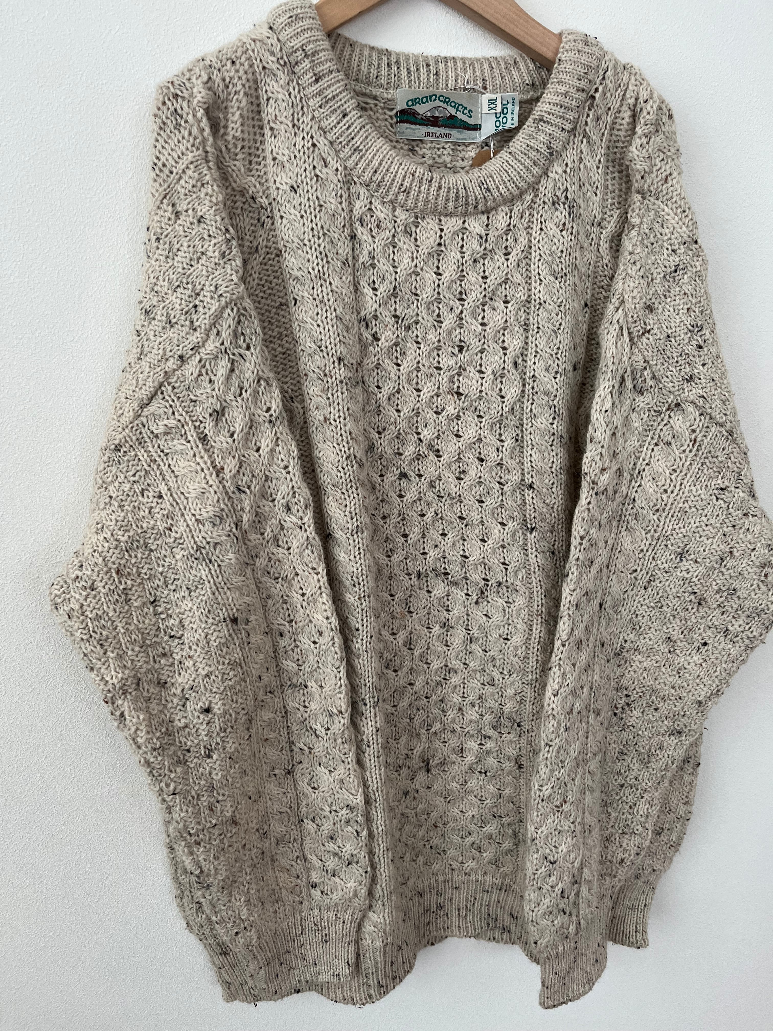 古着 アイルランド製 ニットプルオーバー