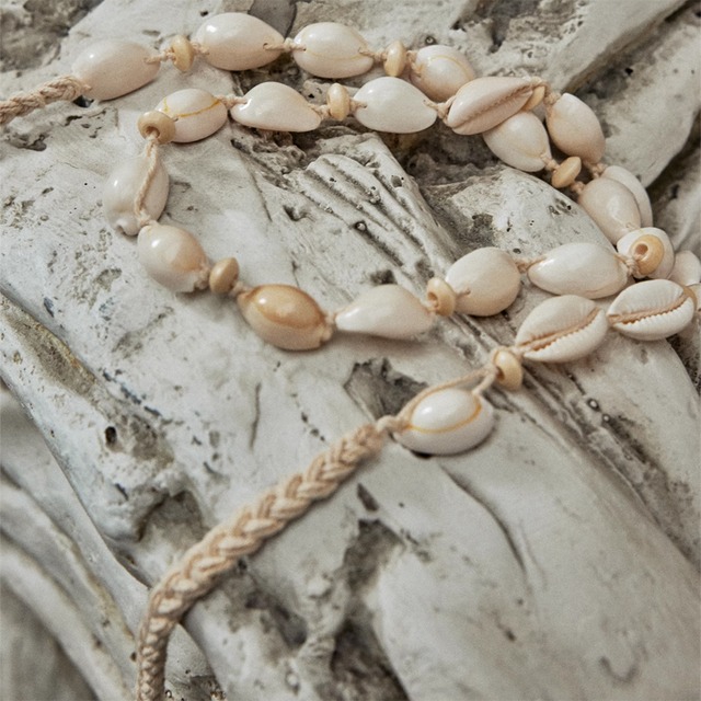 シェルデザイン 手編みウエストロープ 1color MZA0045