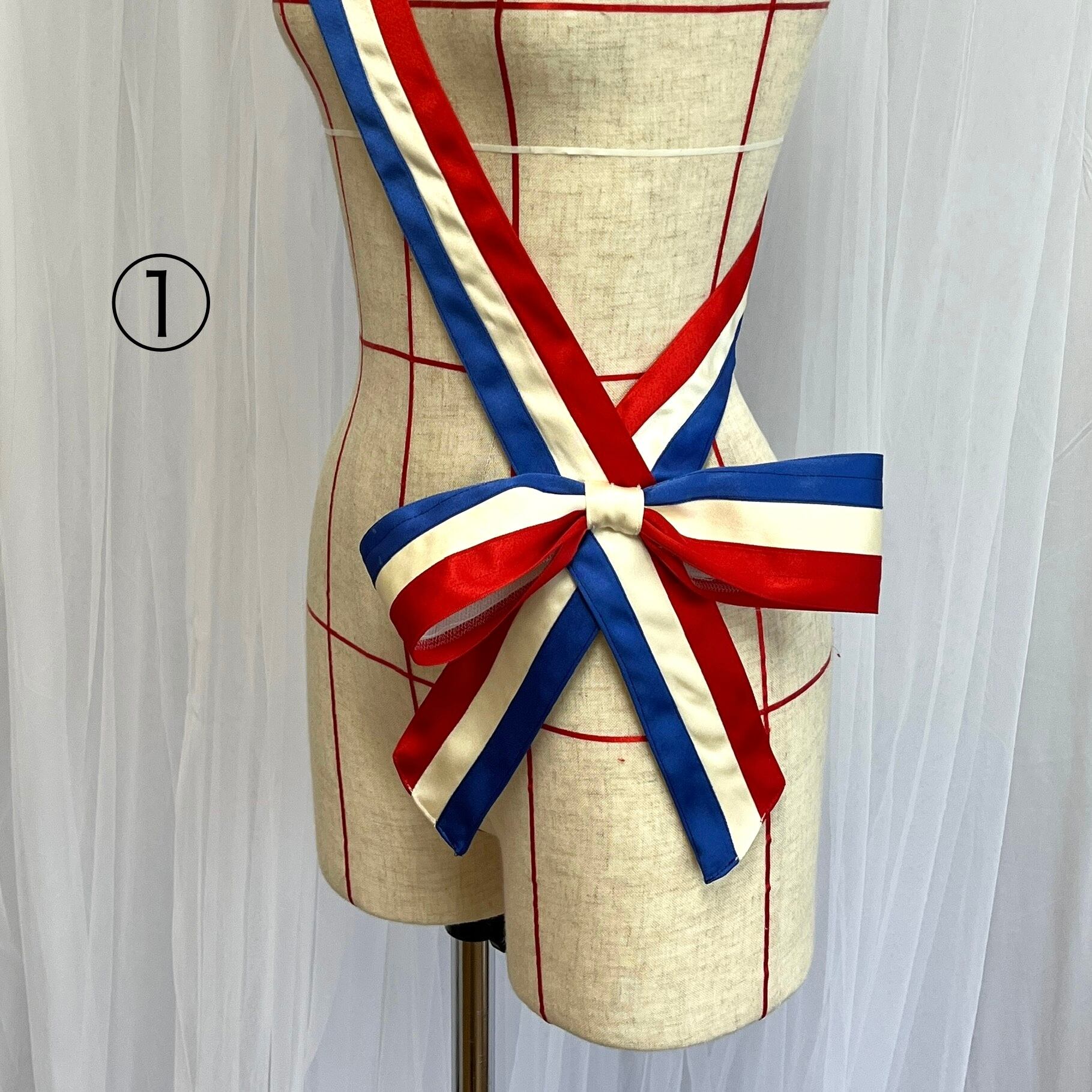 CF-13d パリの炎タスキ《バレエ衣装》 | バレエ衣装・ティアラの専門店