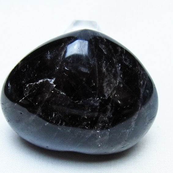 モリオン 置物 ハート 黒水晶 一点物 145-1968