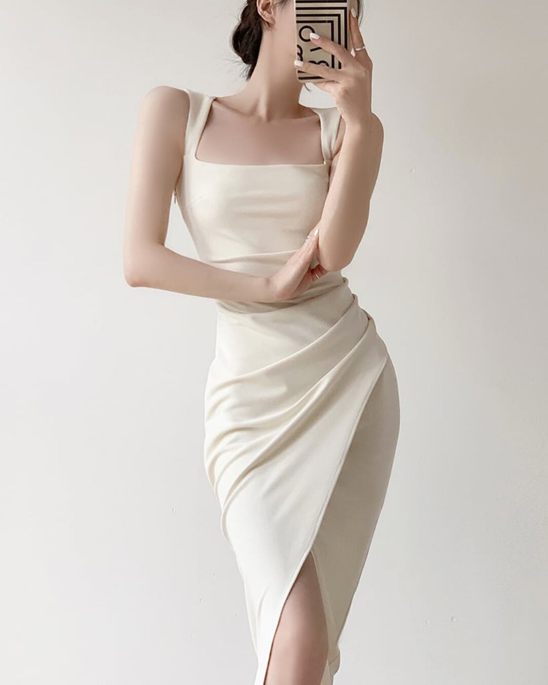 ウエストタックラックドレス S24252