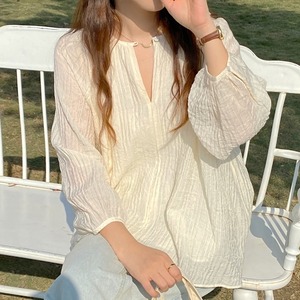 French Sleeve A-Line Silhouette Blouse TO0869