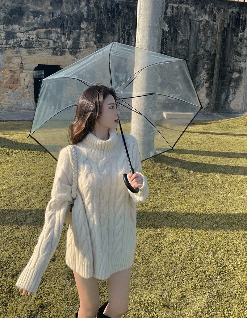 セーター スタイルプルオーバー オータムウィンタールーズトップス 秋物 冬物 ブラックストロベリース72675965652