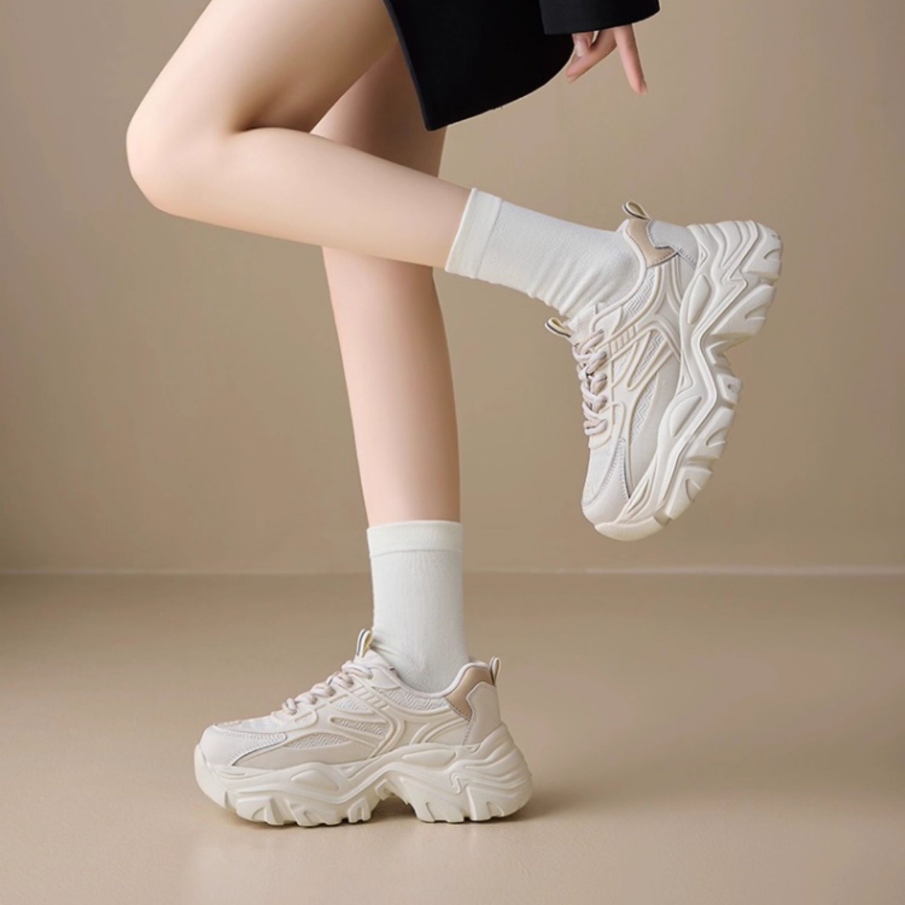 ローカット ボリュームソールスニーカー H0026