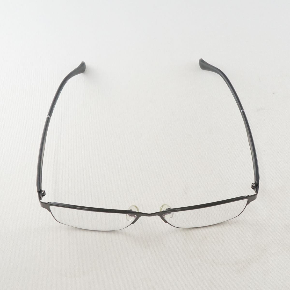 眼鏡 PORSCHE DESIGN ポルシェデザイン USED美品 P8317 C07 スクエア メンズ ブラック 日本製 KR X4868