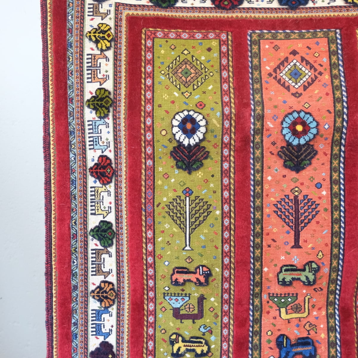 130cm 家具・インテリア ヴィンテージラグ トライバルラグ アフシャル